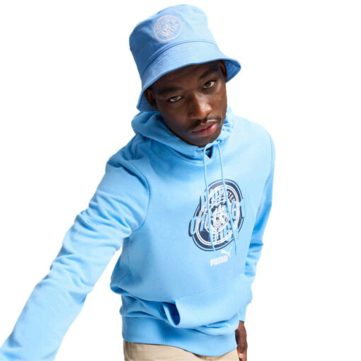 Puma Manchester City Bucket Hat - Team Light Blue/Puma White - Image 3