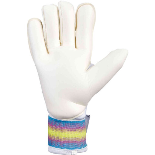 PUMA Ultra Grip 1 Hybrid Pro Goalkeeper Gloves - White, Black, Spring Break, Deep Orchard & Yellow Alert - Image 3
