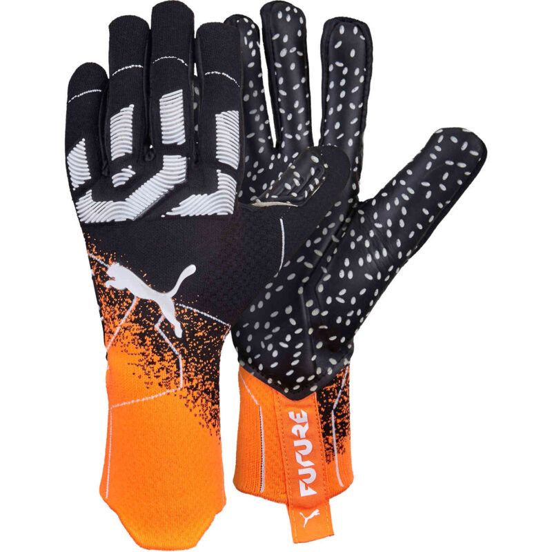 PUMA FUTURE Z Grip 1 Negative Cut Goalkeeper Gloves - Live Wire & Black ...