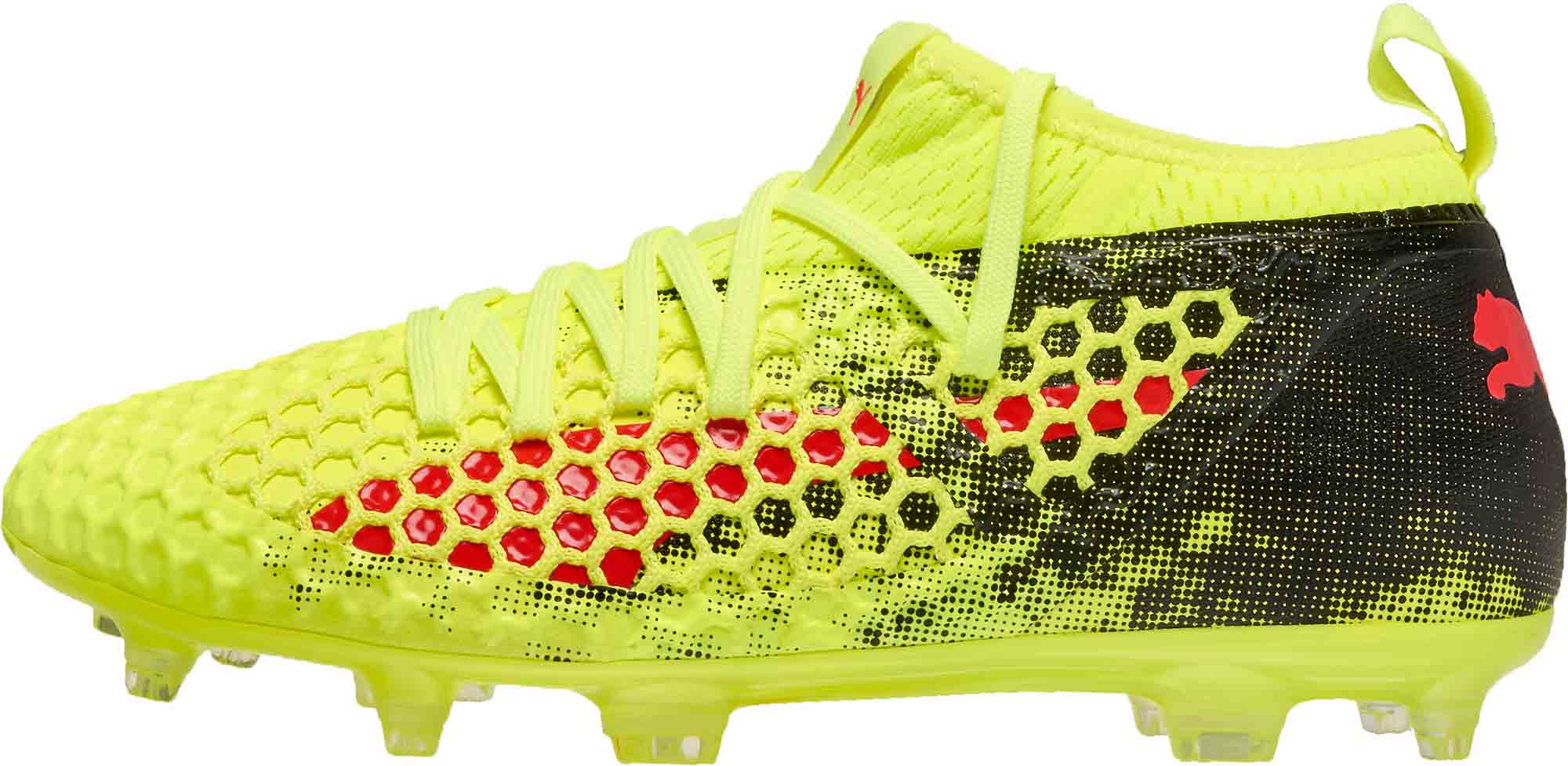 Puma Future 18 2 Netfit Fg Fizzy Yellow Red Blast Soccer Master