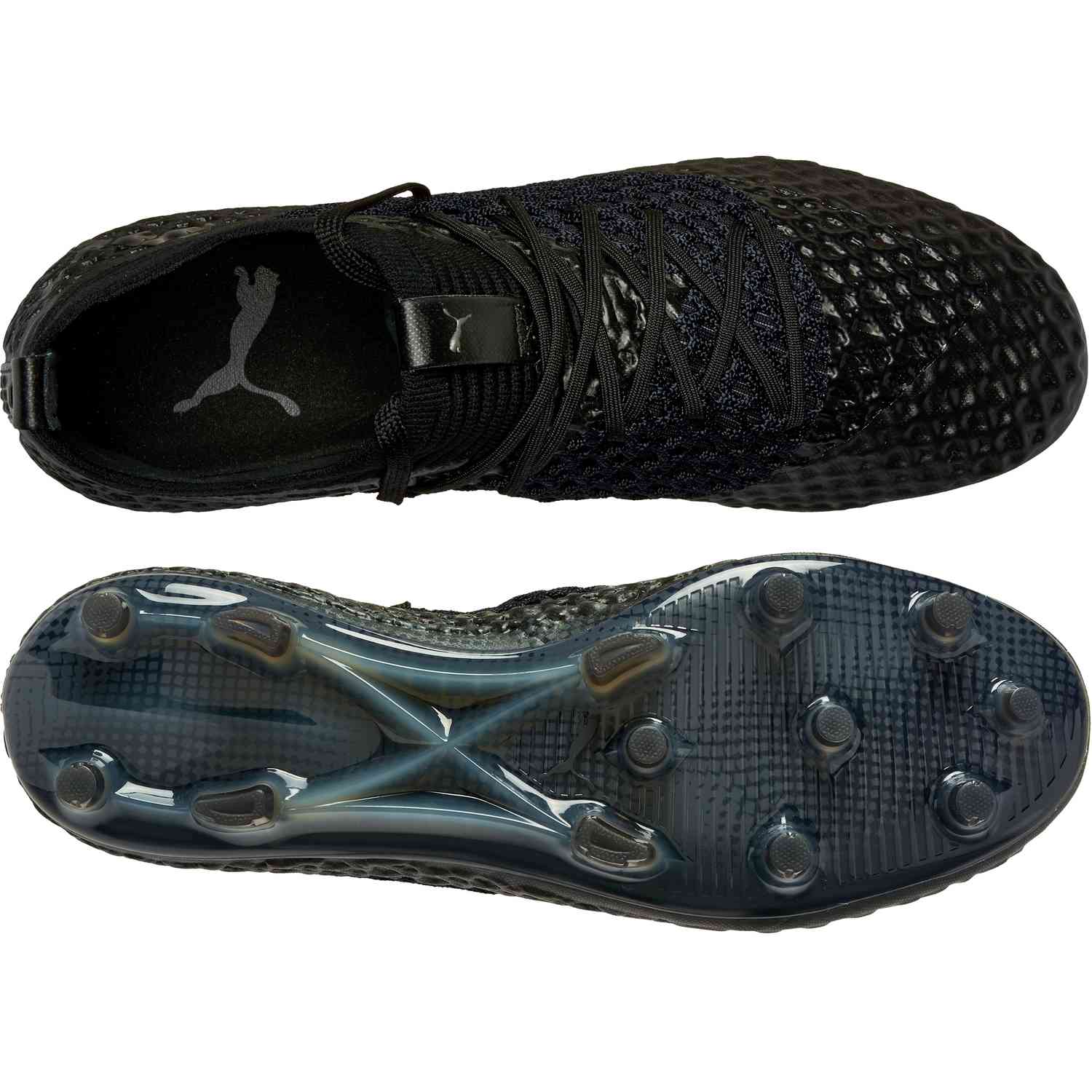 PUMA Future 2.1 Netfit FG Triple Black Soccer Master
