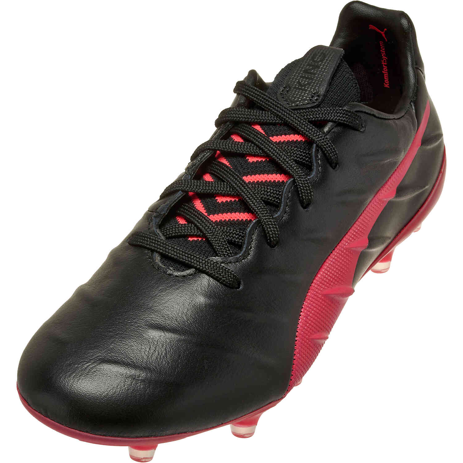 PUMA King Platinum 21 FG AG Soccer Cleats Black Sunblaze