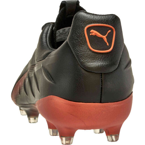 PUMA KING Platinum 21 FG/AG Soccer Cleats - Black & Neon Citrus - Image 4
