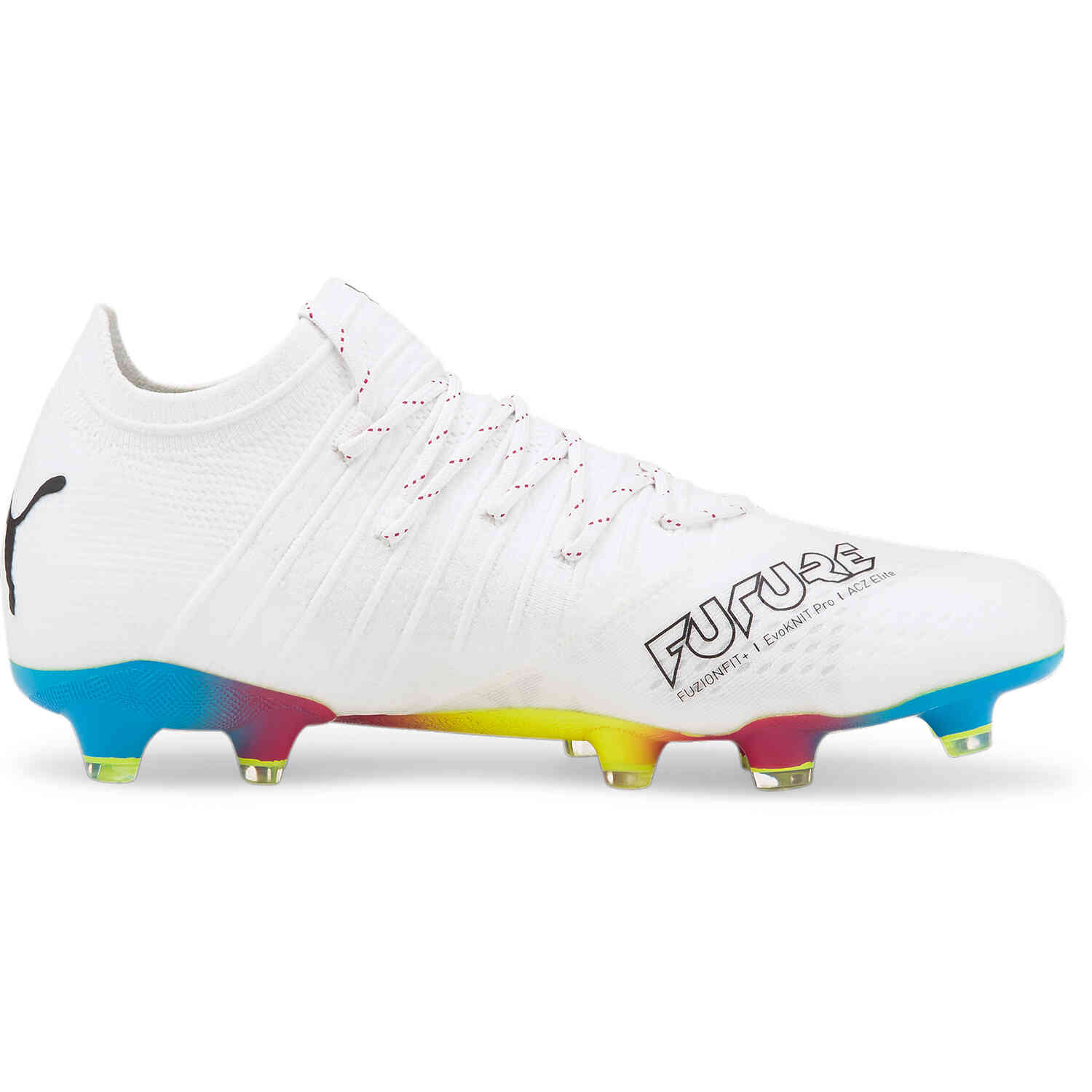 Puma Future 1 3 Fg White Ocean Dive With Black Soccer Master