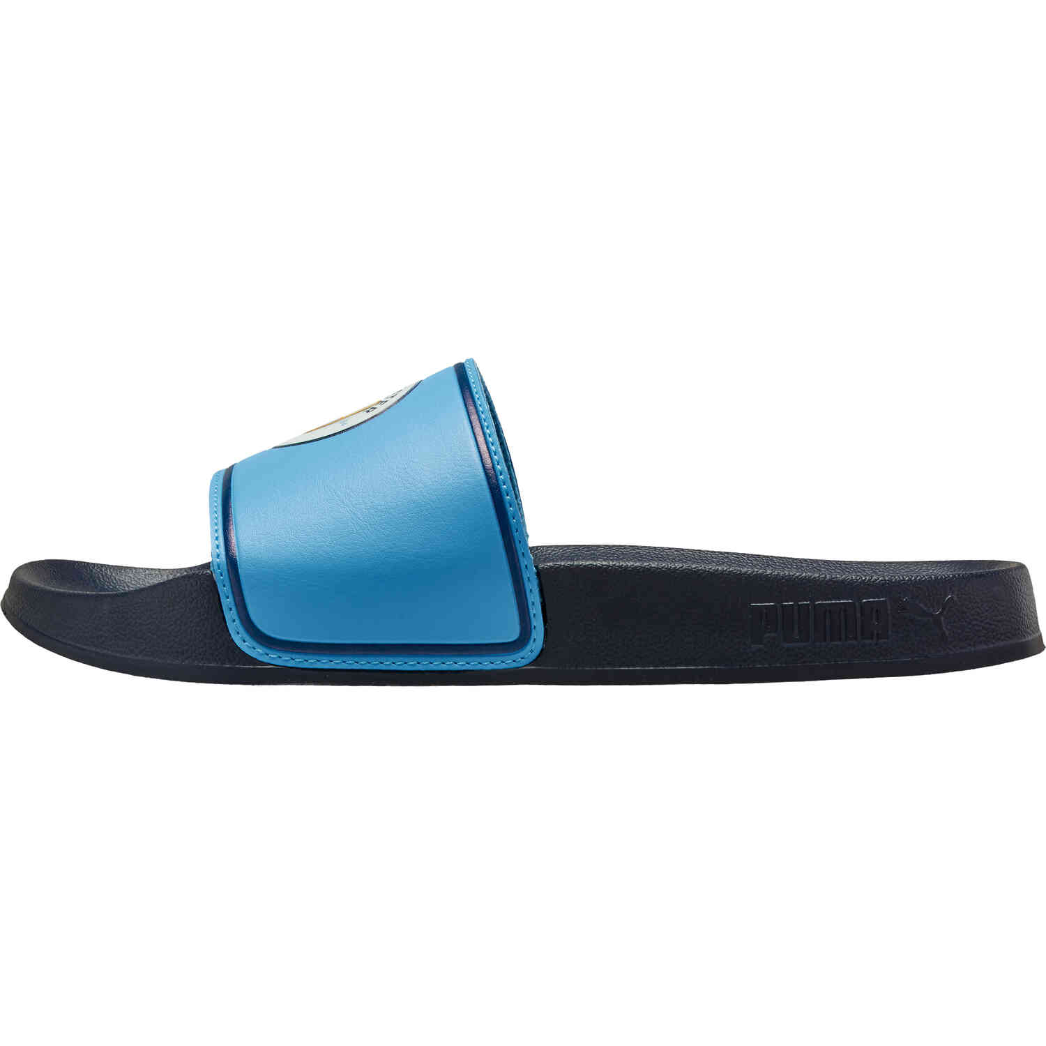Light blue sale puma slides