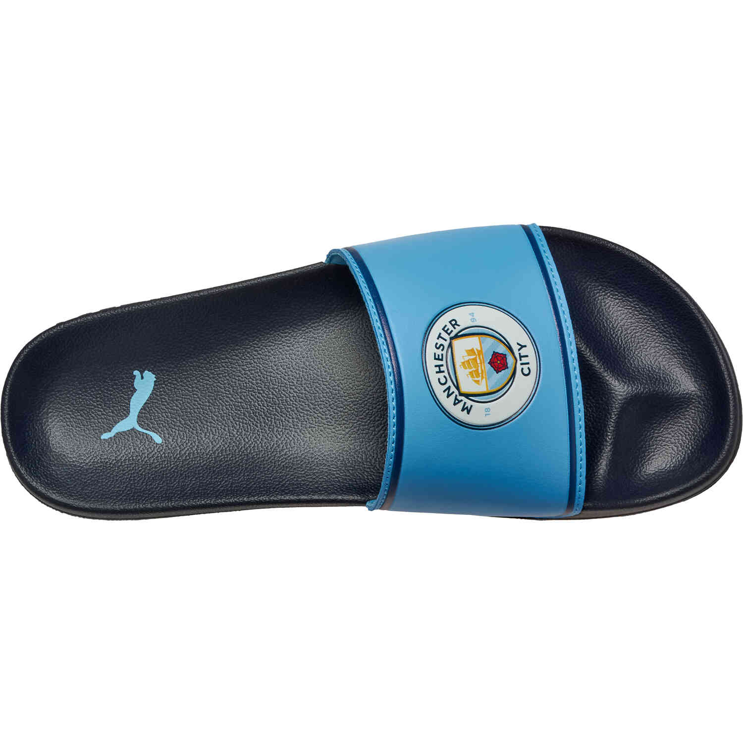 Navy blue cheap puma slides