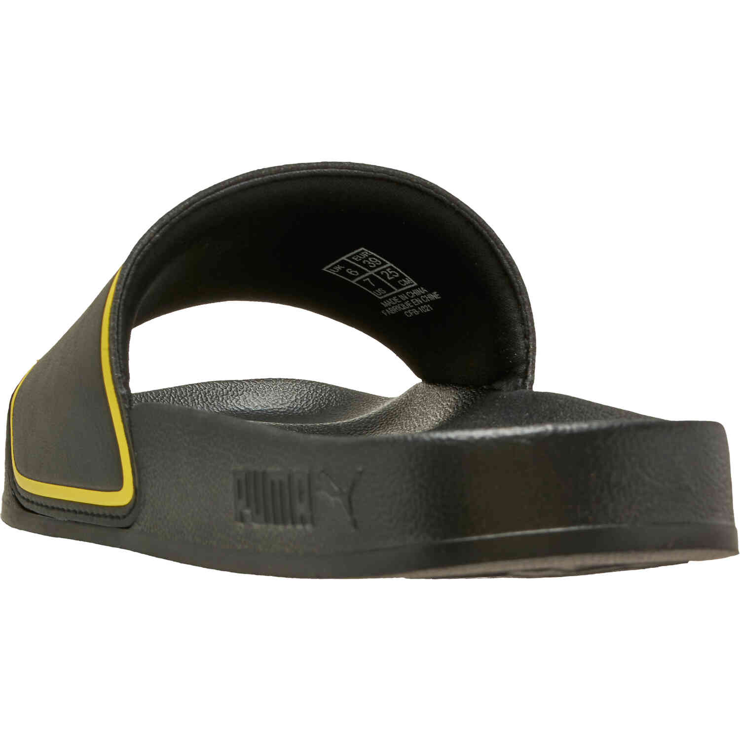PUMA Borussia Dortmund Leadcat 2.0 Slides Black Cyber Yellow