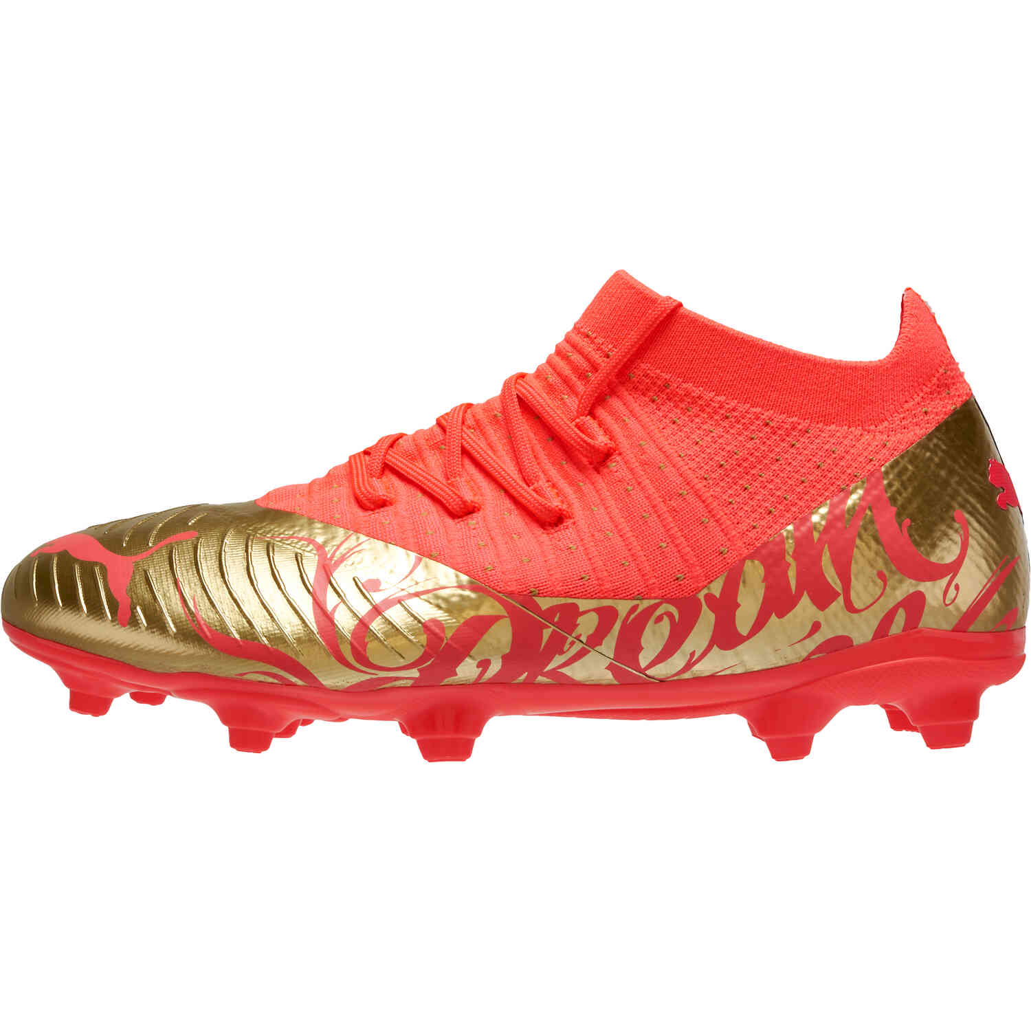 Puma soccer cleats kids gold outlet