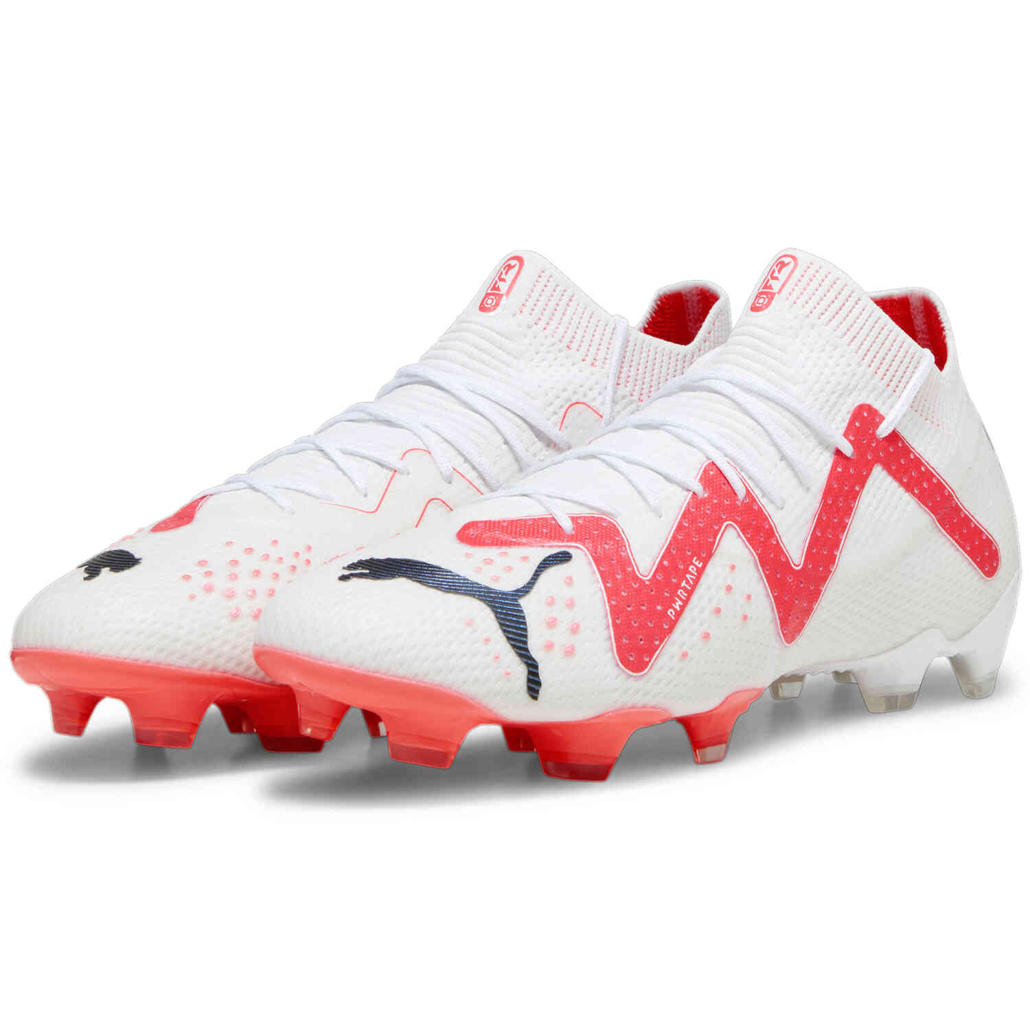 PUMA FUTURE ULTIMATE FG/AG Soccer Cleats - White, Black & Fire Orchid -  Soccer Master