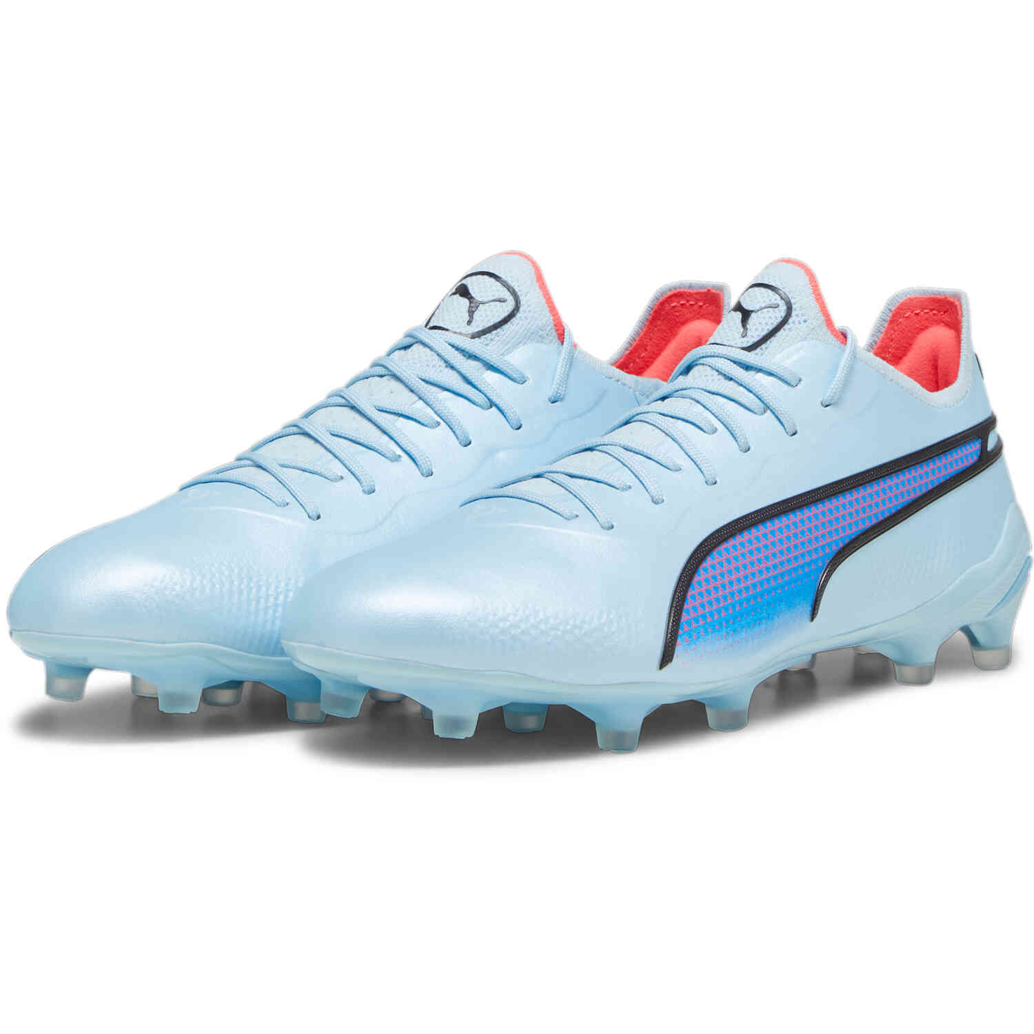 PUMA King Ultimate FG/AG Cleats - Silver Sky, Black & Orchid - Soccer Master