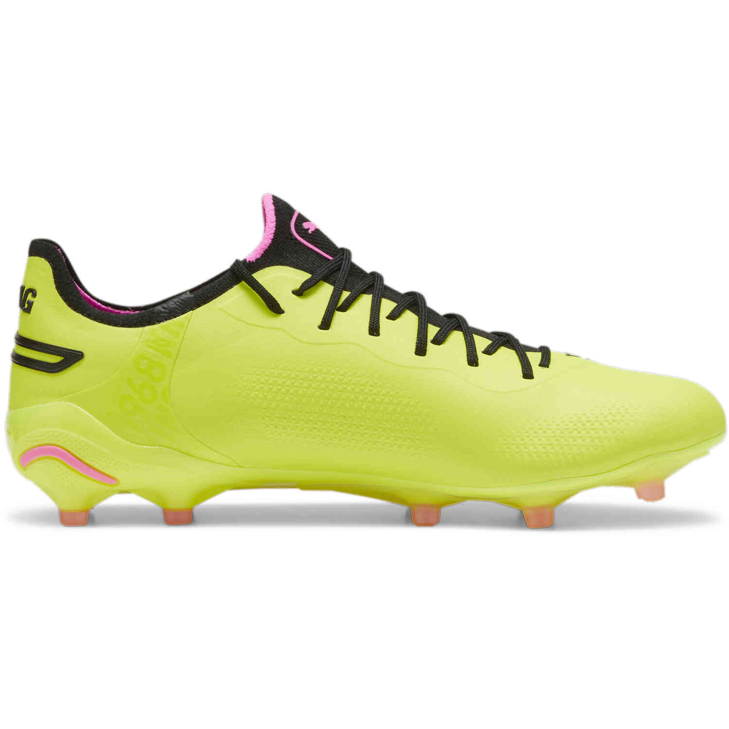 PUMA King Ultimate FG AG Soccer Cleats Electric Lime PUMA Black Poison Pink
