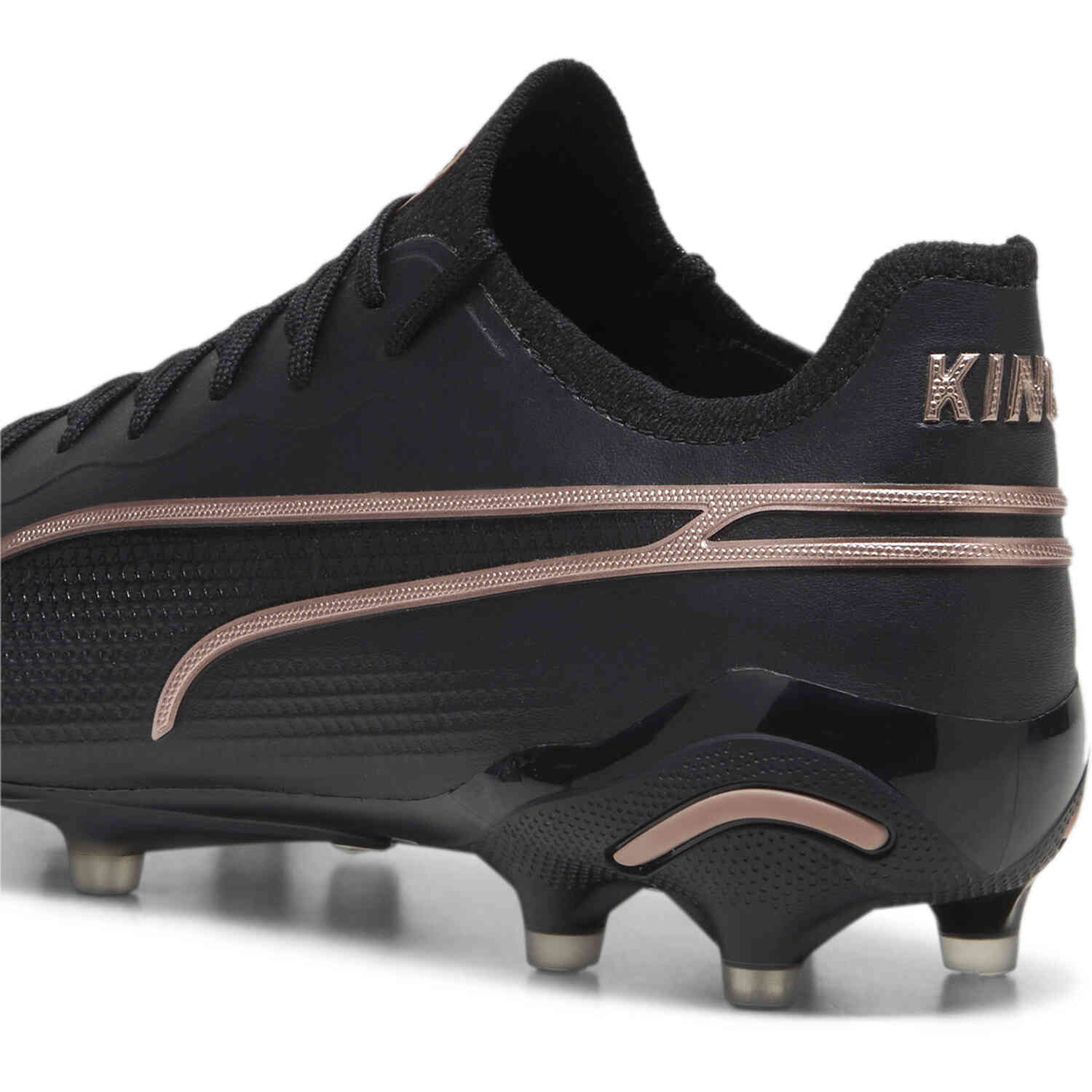 PUMA King Ultimate FG/AG Soccer Cleats - Puma Black & Copper Rose