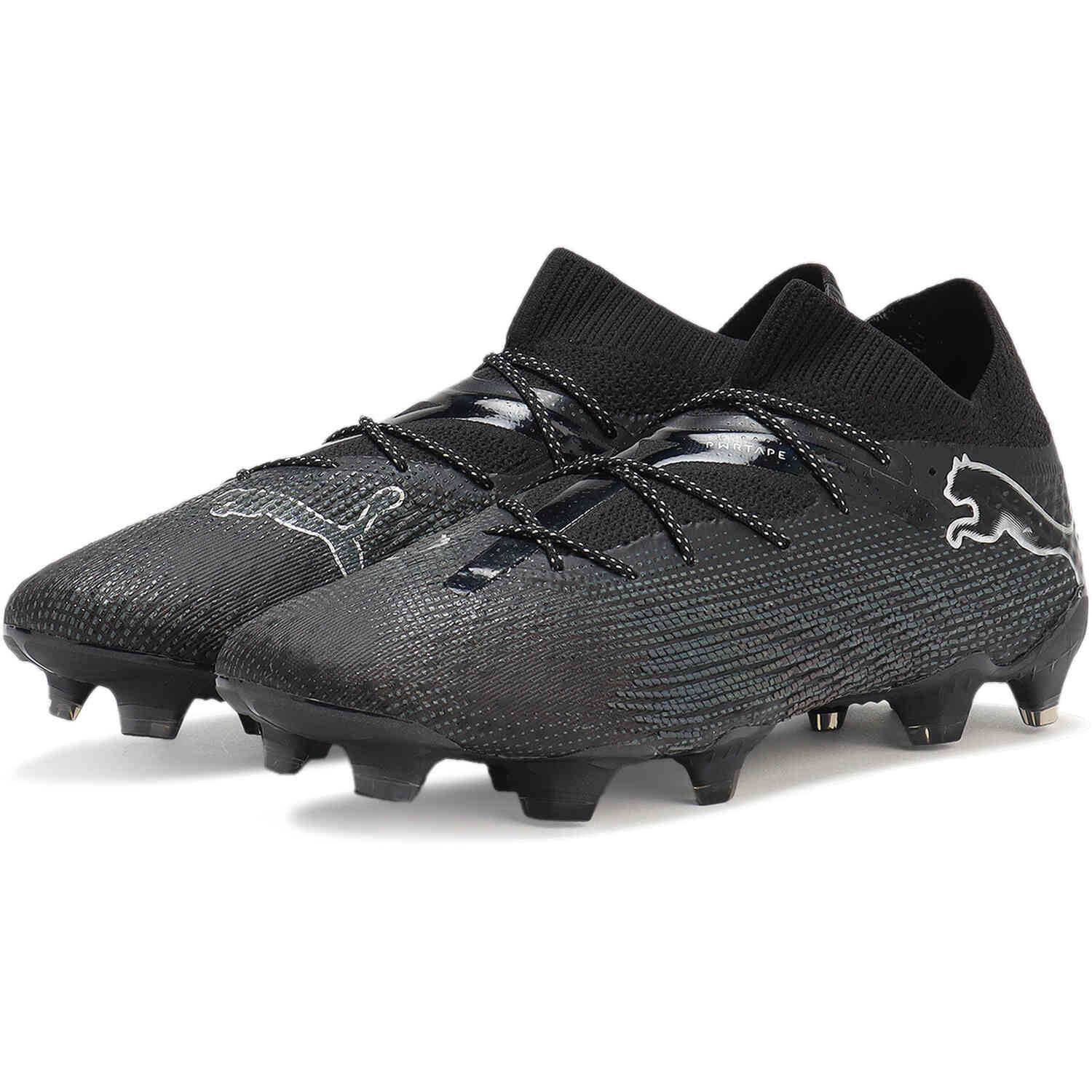 Puma Future 7 Ultimate FG Puma Black Puma Silver with Shadow Gray Soccer Master
