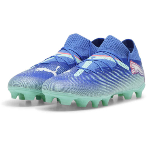 Puma Future 7 Pro FG - Bluemazing & Puma White with Electric Peppermint