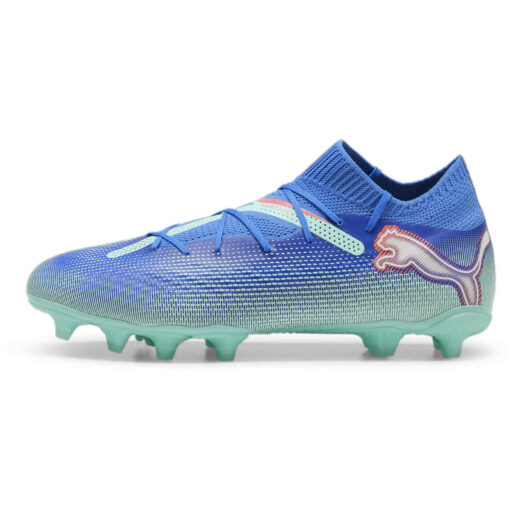 Puma Future 7 Pro FG - Bluemazing & Puma White with Electric Peppermint - Image 2