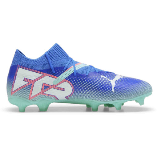 Puma Future 7 Pro FG - Bluemazing & Puma White with Electric Peppermint - Image 3