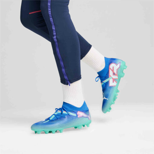 Puma Future 7 Pro FG - Bluemazing & Puma White with Electric Peppermint - Image 7