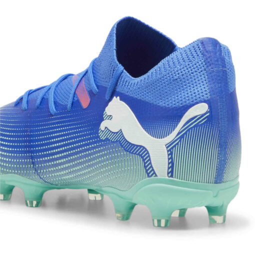 Puma Future 7 Match FG - Bluemazing & Puma White with Electric Peppermint - Image 4