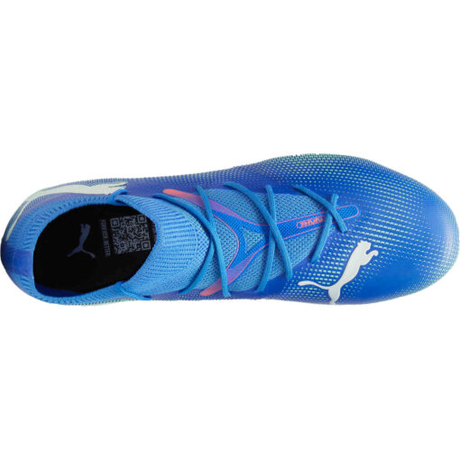 Puma Future 7 Match FG - Bluemazing & Puma White with Electric Peppermint - Image 5