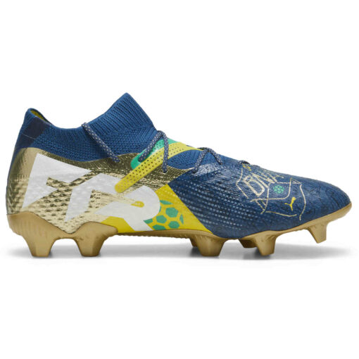 Puma Future 7 Ultimate BNA FG Firm Ground - Sailing Blue & Marine Blue with Pele Yellow with Grassy Green with Gold - Image 3