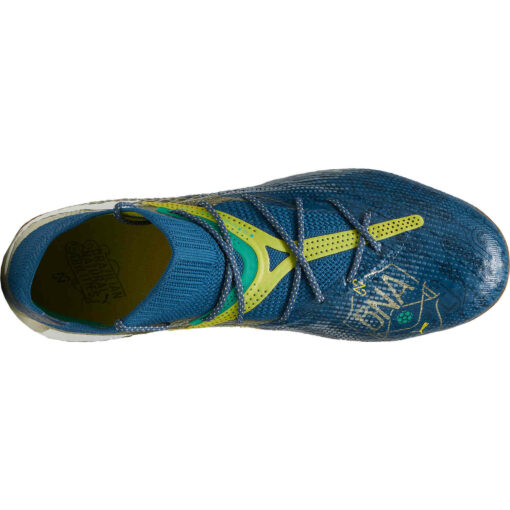 Puma Future 7 Ultimate BNA FG Firm Ground - Sailing Blue & Marine Blue with Pele Yellow with Grassy Green with Gold - Image 5