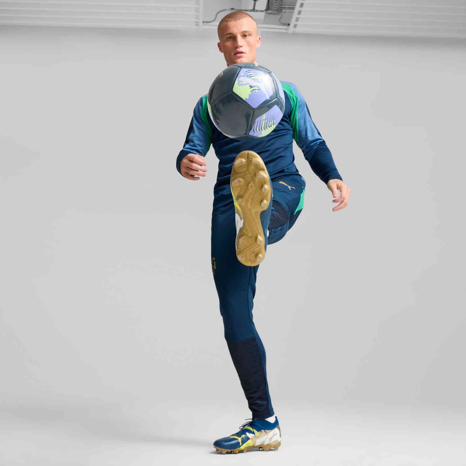 Puma Future 7 Match BNA FG Firm Ground - Sailing Blue & Marine Blue with  Pele Yellow with Grassy Green with Gold