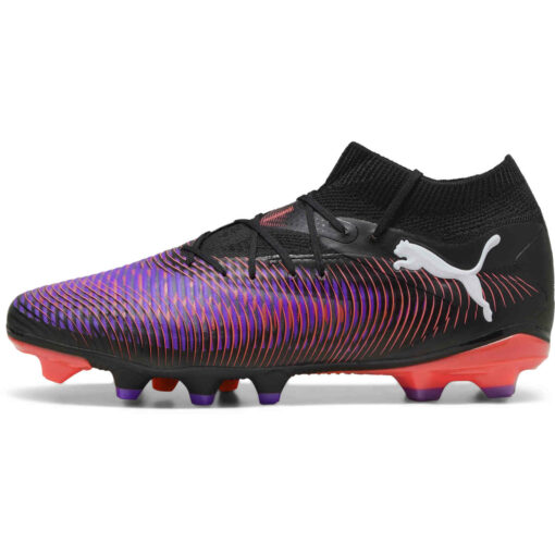 PUMA Future 8 Pro FG - Puma Black & Puma White with Glowing Red - Image 2
