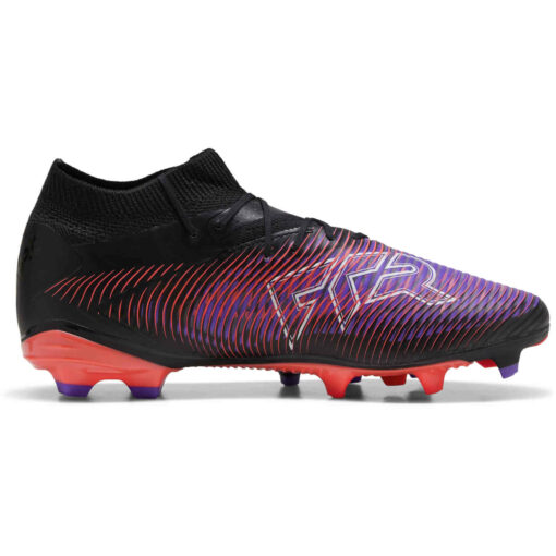 PUMA Future 8 Pro FG - Puma Black & Puma White with Glowing Red - Image 3