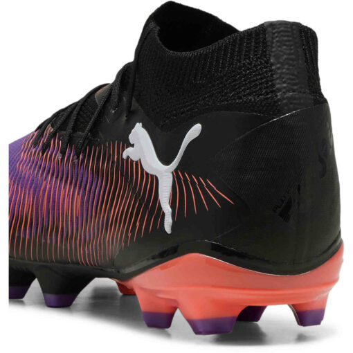 PUMA Future 8 Pro FG - Puma Black & Puma White with Glowing Red - Image 4
