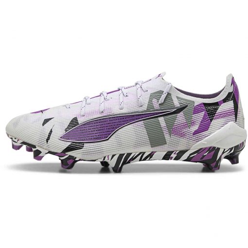 PUMA Ultra 5 Ultimate FG - Puma White & Pure Magenta with Feather Gray with Puma Black - Image 2