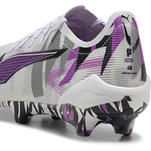 PUMA Ultra 5 Ultimate FG - Puma White & Pure Magenta with Feather Gray with Puma Black - Image 4