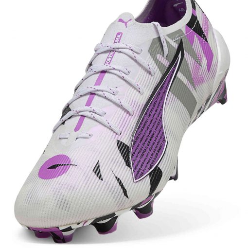 PUMA Ultra 5 Ultimate FG - Puma White & Pure Magenta with Feather Gray with Puma Black - Image 5