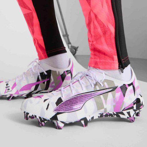PUMA Ultra 5 Ultimate FG - Puma White & Pure Magenta with Feather Gray with Puma Black - Image 7