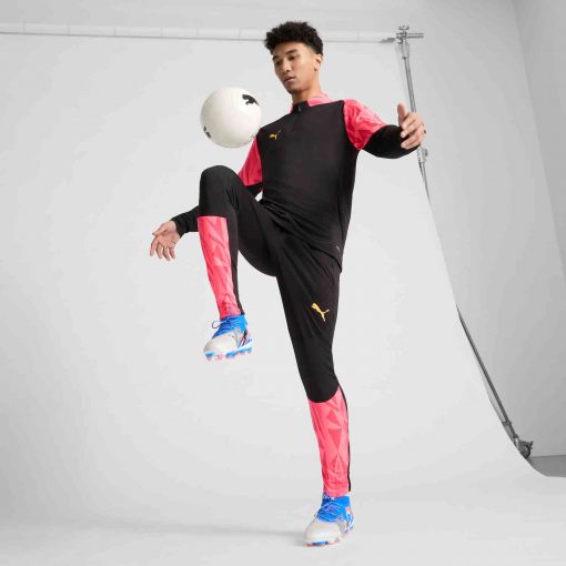 PUMA Future 8 Ultimate FG - Puma White & Ultra Blue with Feather Gray with Puma Black with Glowing Red - Image 8