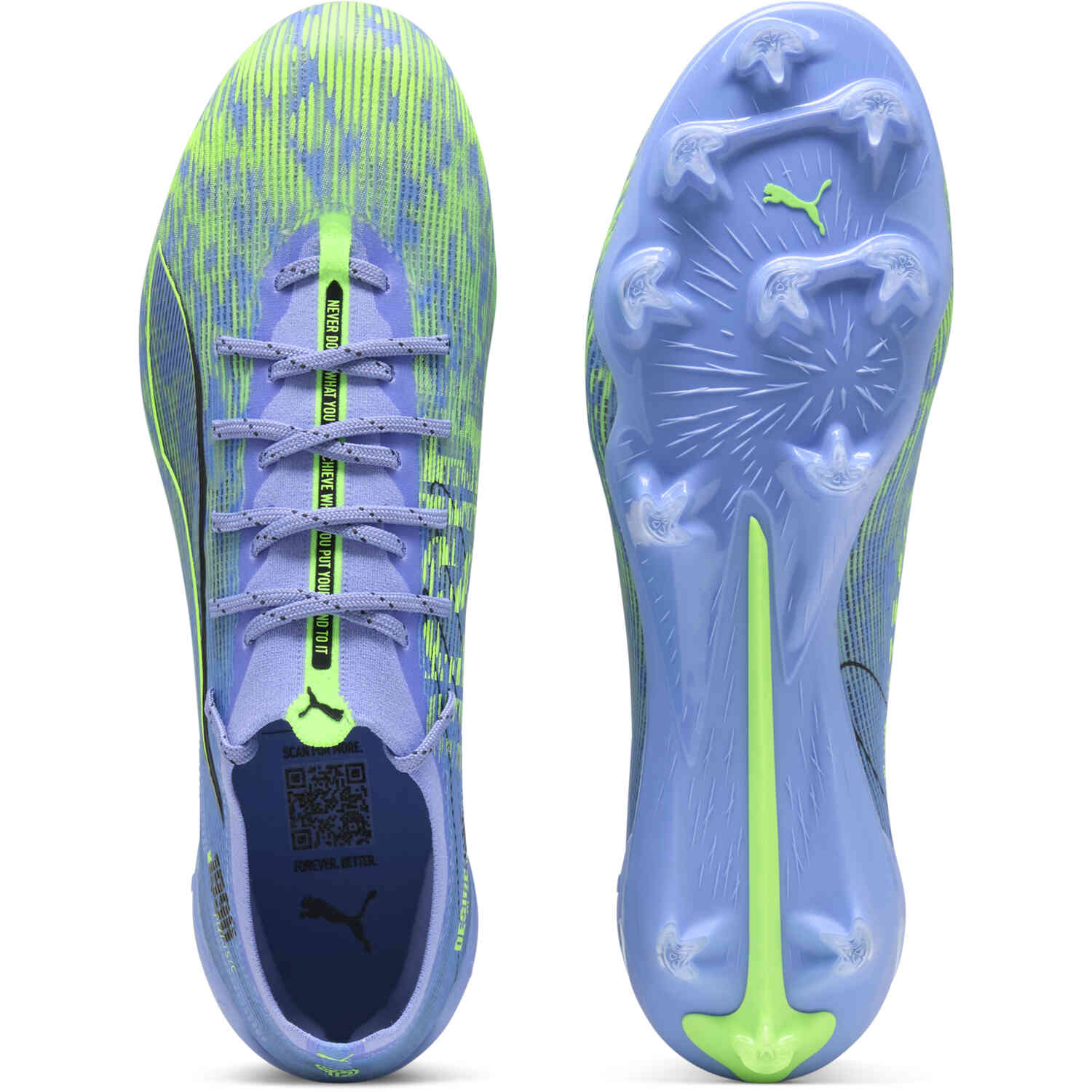 PUMA Ultra 5 Ultimate FG - Elektro Purple & Green Glare with