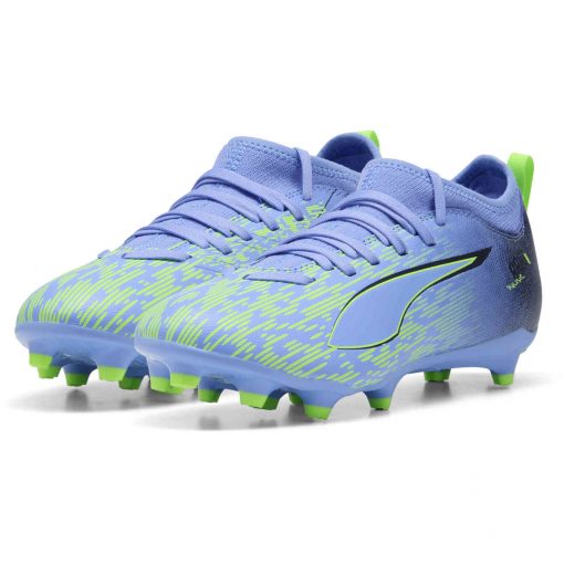 Kids PUMA Ultra 5 Match FG - Elektro Purple & Green Glare with Puma Black