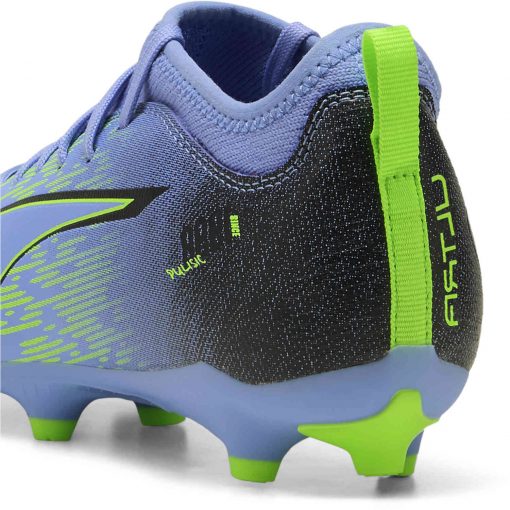 Kids PUMA Ultra 5 Match FG - Elektro Purple & Green Glare with Puma Black - Image 4