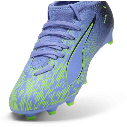 Kids PUMA Ultra 5 Match FG - Elektro Purple & Green Glare with Puma Black - Image 5