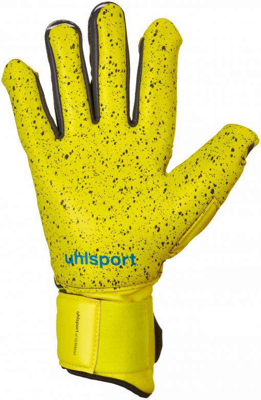 Uhlsport Eliminator Supergrip HN Goalkeeper Gloves Fluo Yellow