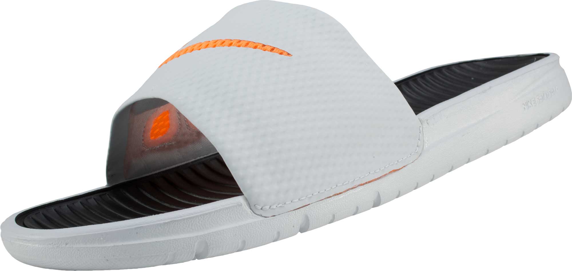 Nike Benassi Solarsoft Slide Grey with - Soccer Master