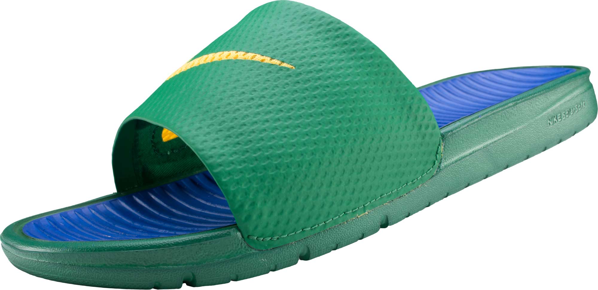 Nike Benassi Solarsoft Slide - Pine Green and - Soccer Master