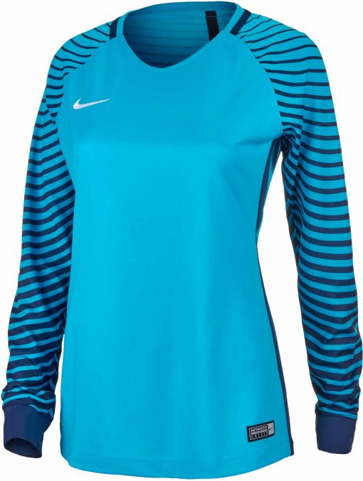 Nike Womens Gardien Goalkeeper Jersey - Current Blue & Midnight Navy ...