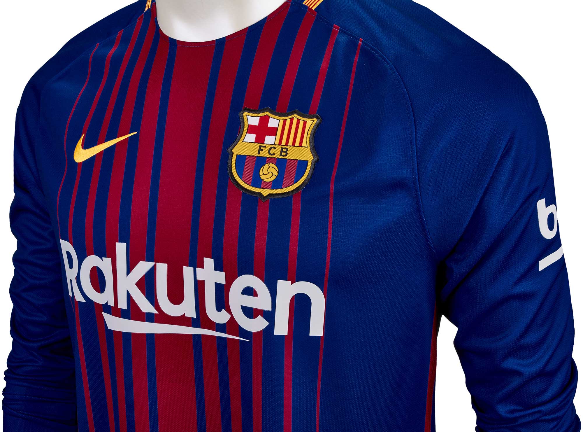 Nike Barcelona Home L S Jersey 17 18 Soccer Master
