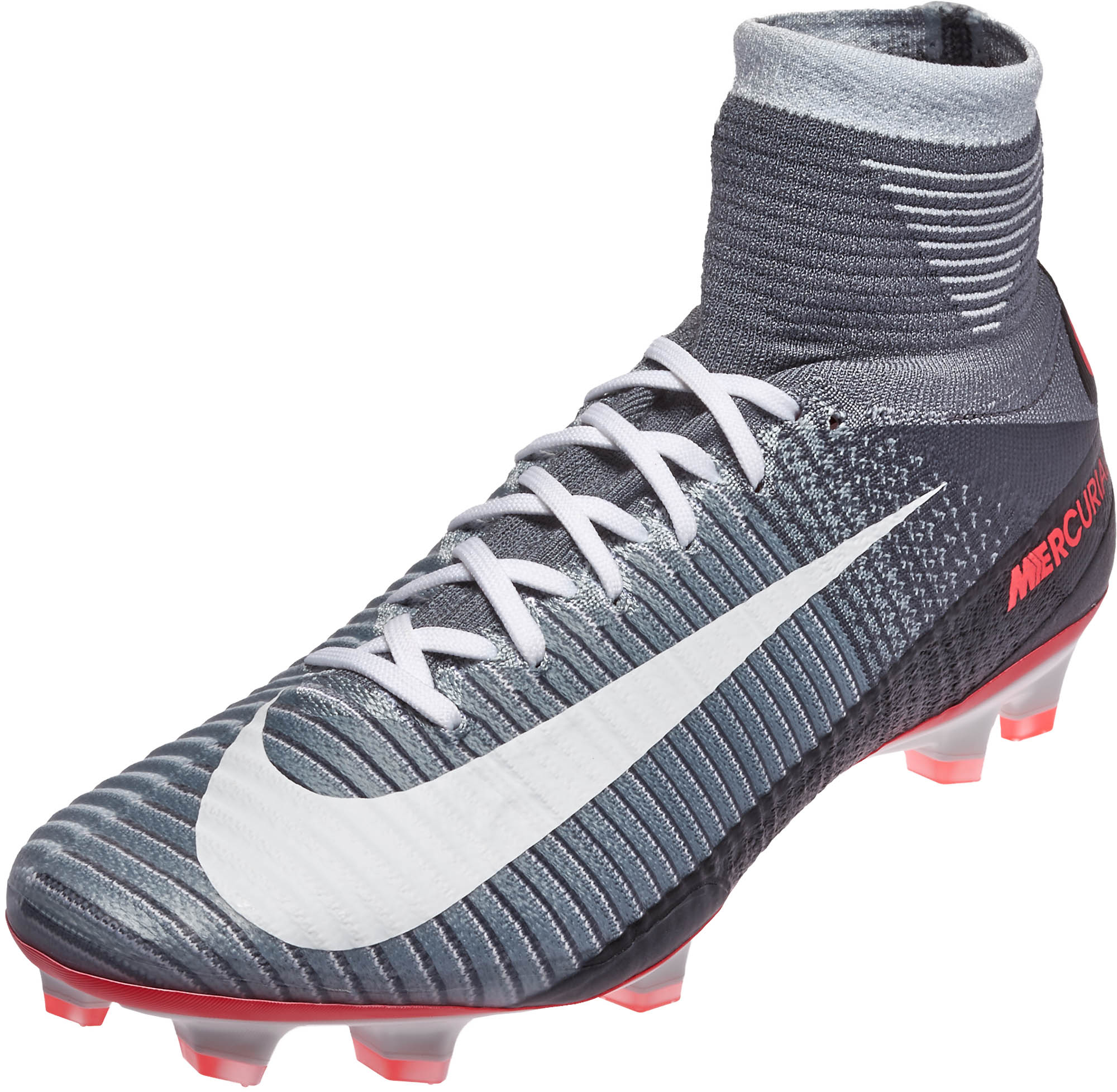 grey soccer cleats