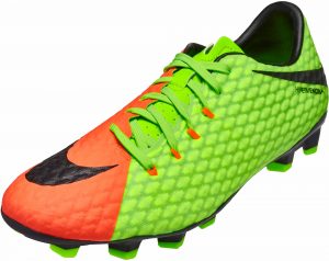 Nike Hypervenom Phelon III FG Soccer Cleats Green Hyper Orange - Soccer Master