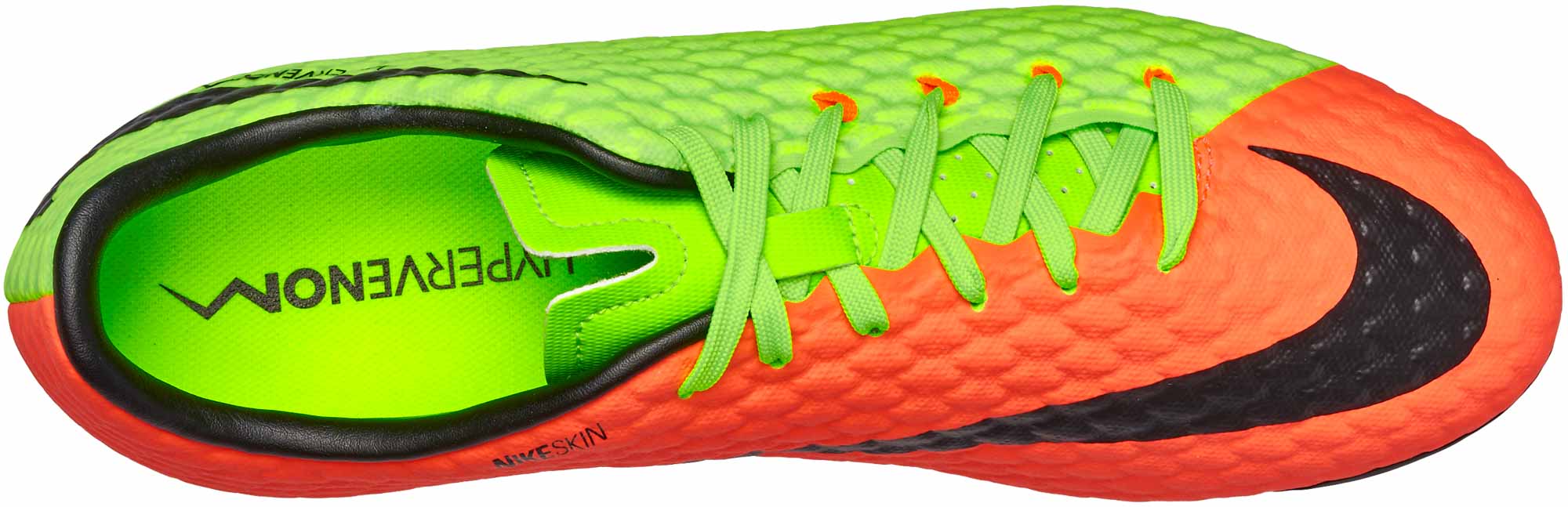 Nike Hypervenom Phelon III FG Soccer Cleats Green Hyper Orange - Soccer Master