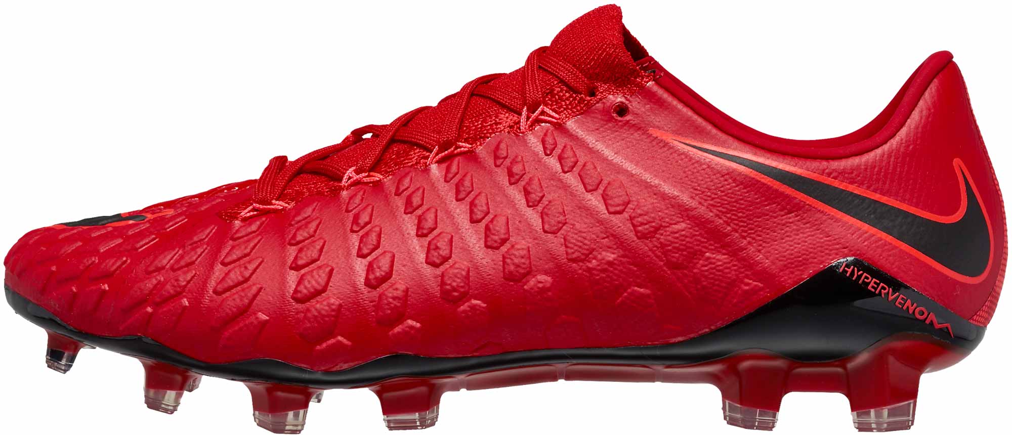 red hypervenom cleats