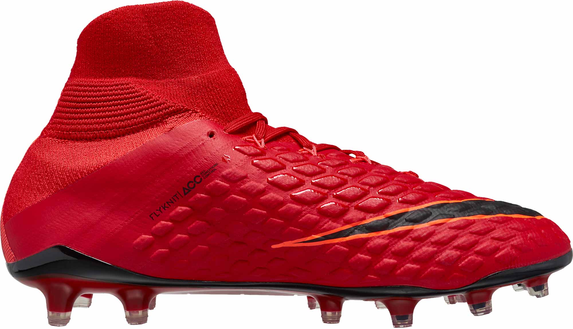 red hypervenom cleats
