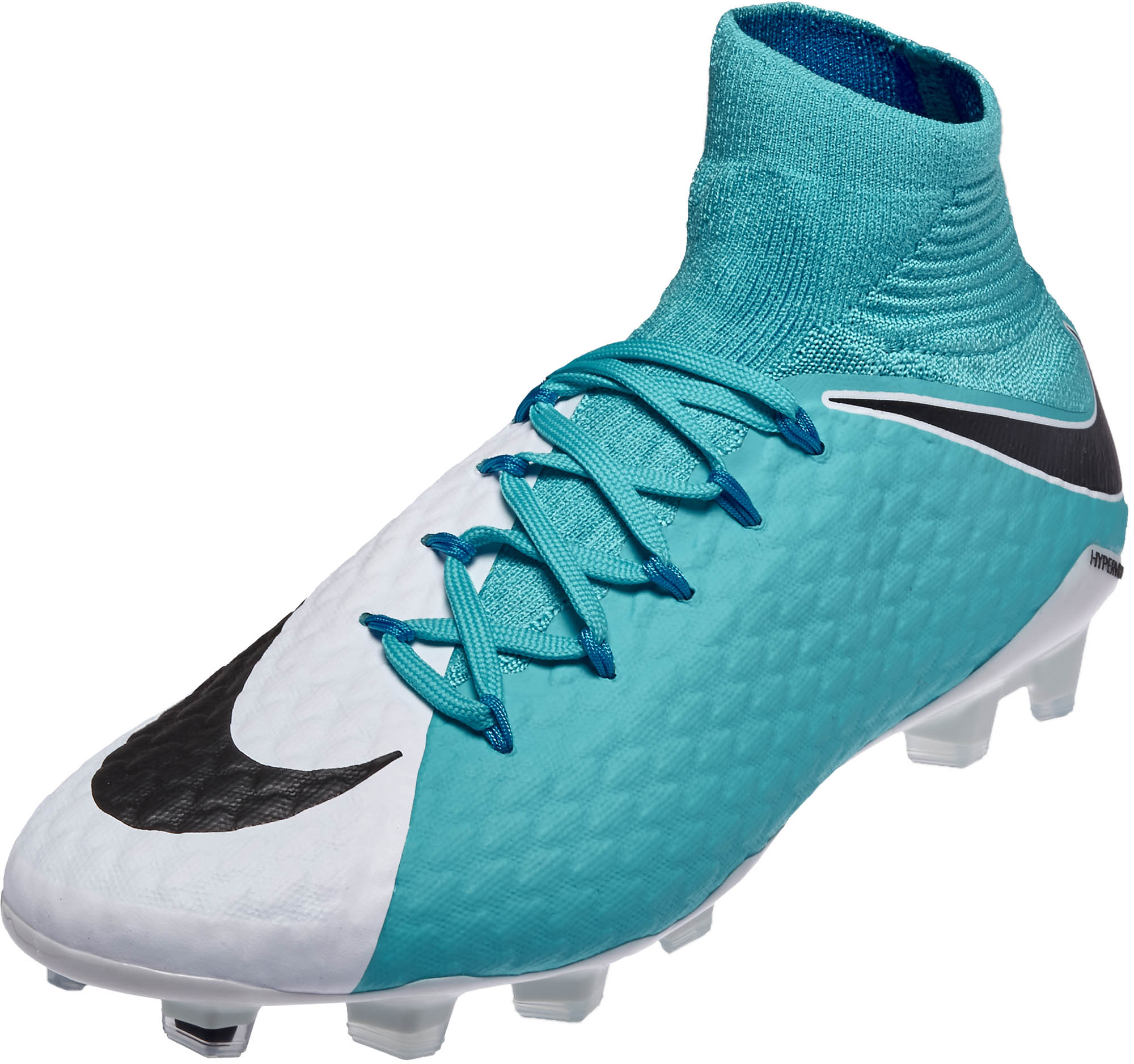 Nike Hypervenom Phatal III DF FG Soccer Cleats - White & Photo Blue ...