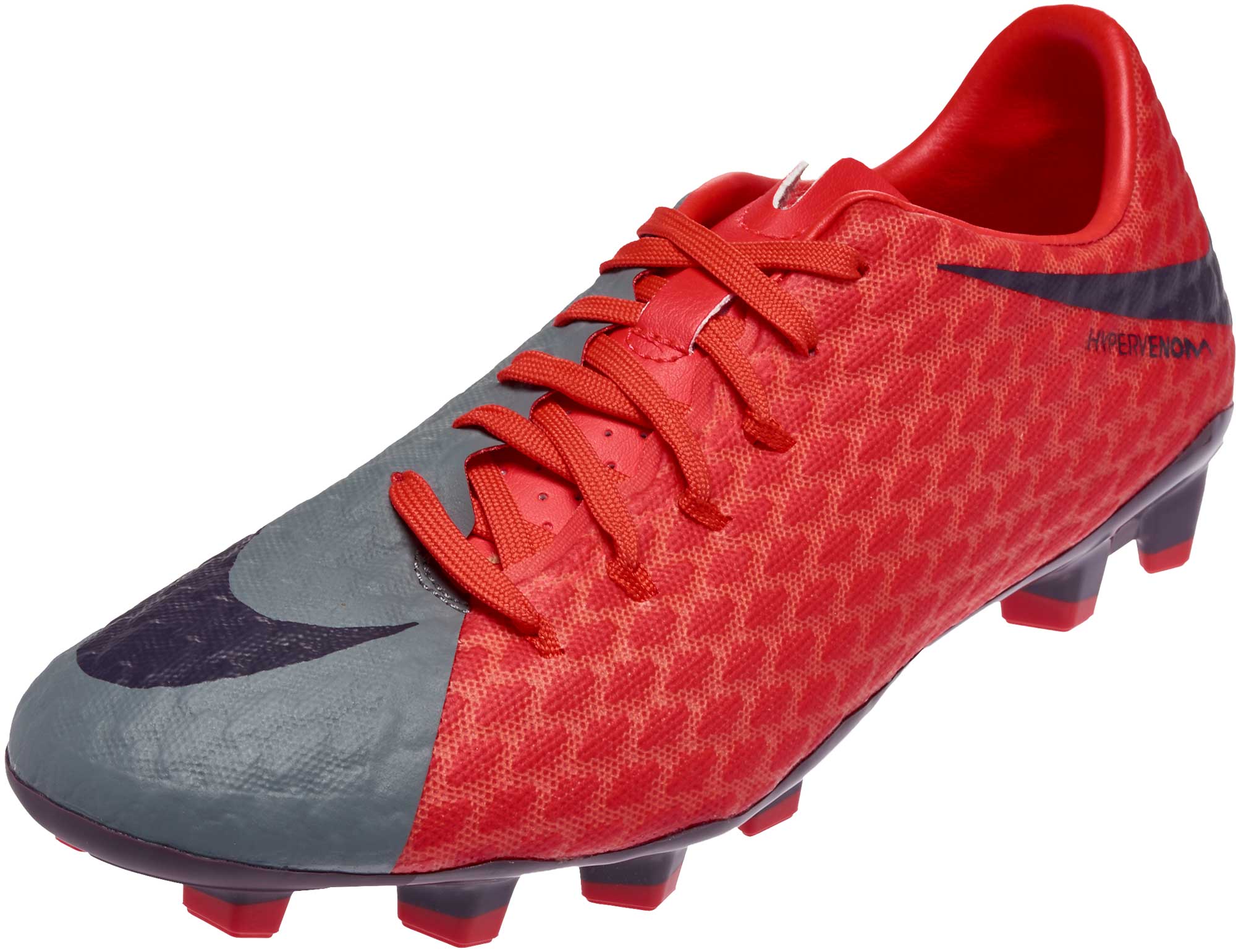 nike hypervenom red and grey 